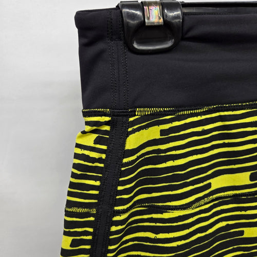 lululemon Pace Rival Skort Black & Neon Yellow – Size 6