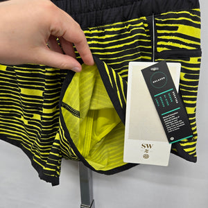 lululemon Tracker Short III *SW Black & Neon Yellow – Size 6