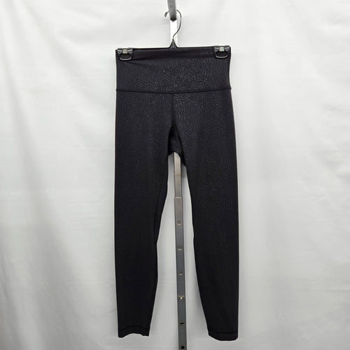 lululemon Align Leggings Pants in Formulate Emboss Black Size 6