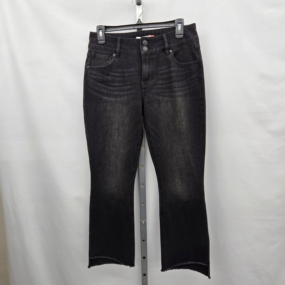 Cabi High-Low Crop Jeans 4519 Washed Black – Size 4