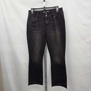 Cabi High-Low Crop Jeans 4519 Washed Black – Size 4