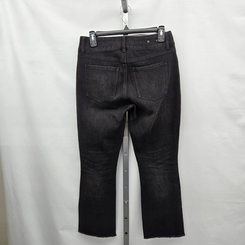 Cabi High-Low Crop Jeans 4519 Washed Black – Size 4