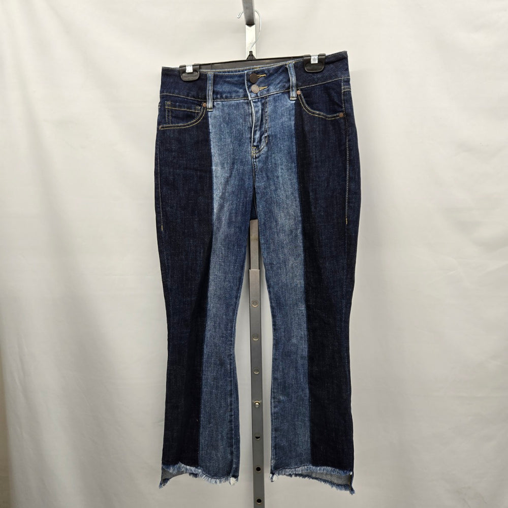 Cabi High-Low Crop Jeans Style 6281 Blue Denim – Size 4