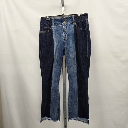 Cabi High-Low Crop Jeans Style 6281 Blue Denim – Size 4