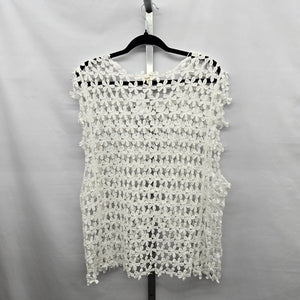 POL White Floral Lace Top WYC4 – One Size