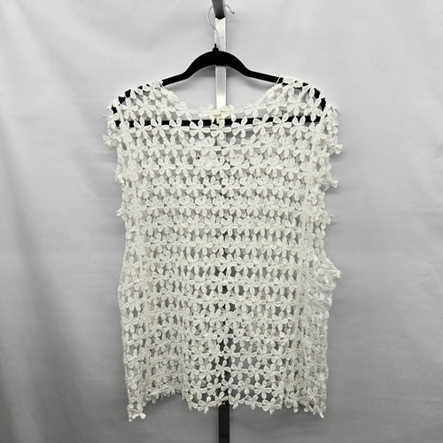 POL White Floral Lace Top WYC4 – One Size
