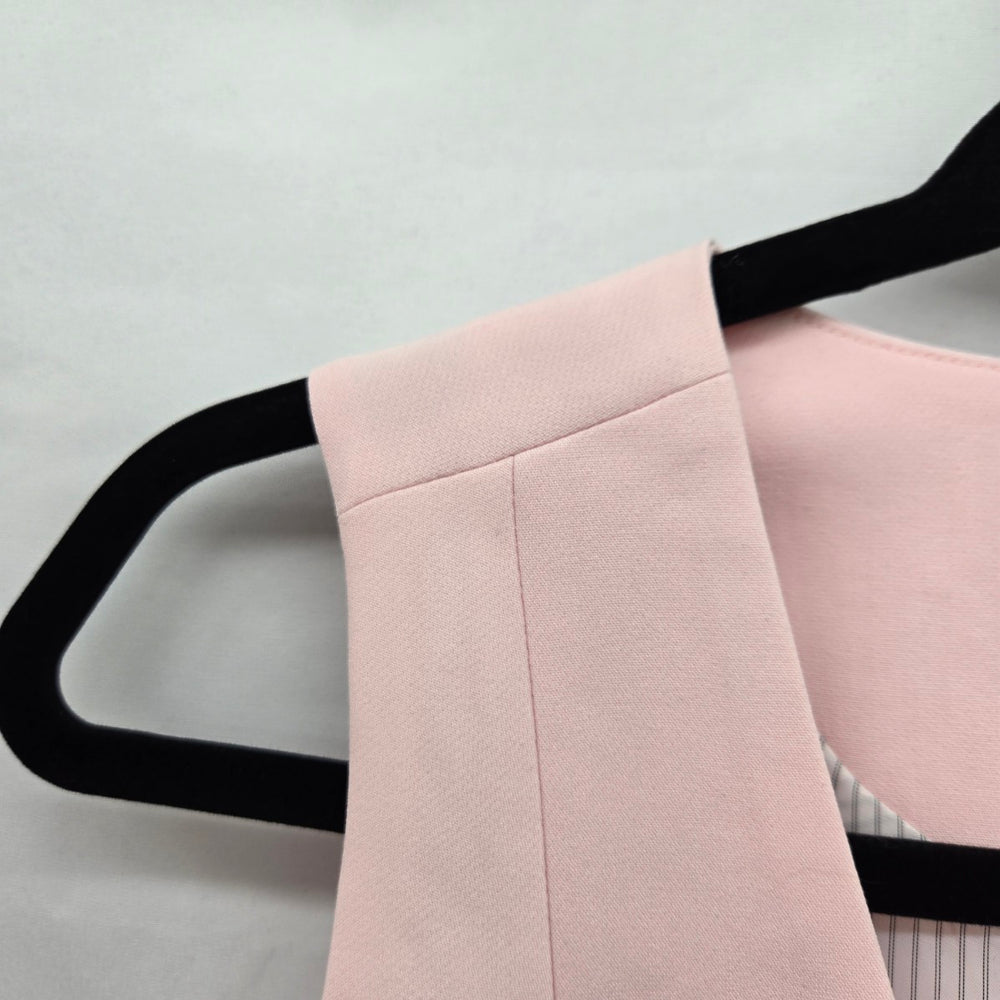 Autres Filles Pink Tailored Button Front Vest – Size S