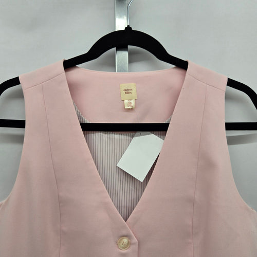 Autres Filles Pink Tailored Button Front Vest – Size S