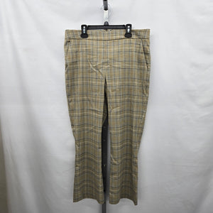 Cabi Tribute Trouser Effortless Brown Plaid Pants – Size 6