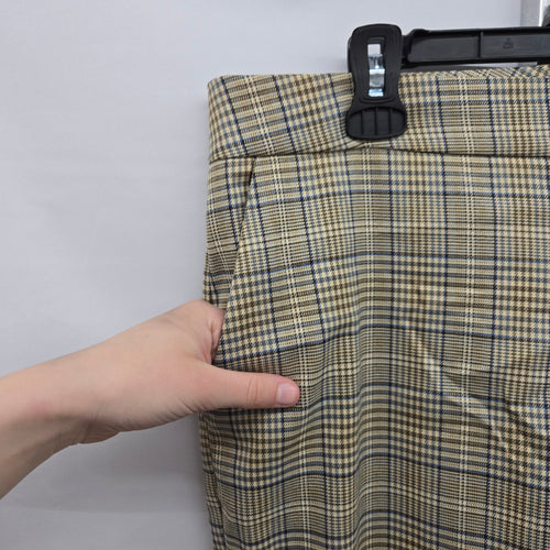 Cabi Tribute Trouser Effortless Brown Plaid Pants – Size 6