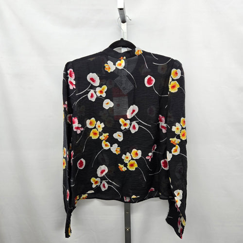 Cabi Greenhouse Blouse Black Floral – Size M