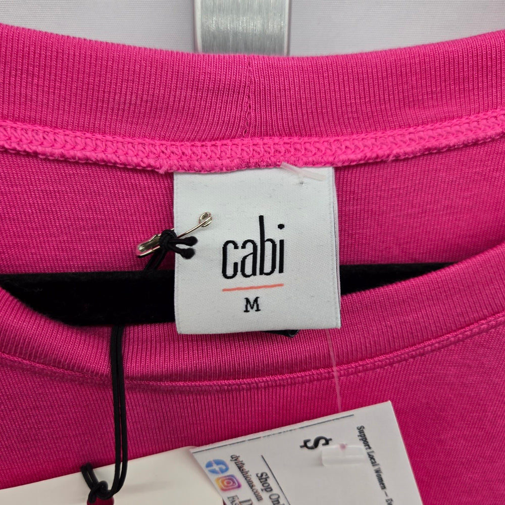 Cabi Relaxed Tee Hot Pink Short Sleeve T-Shirt – Size M
