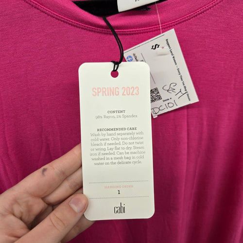 Cabi Relaxed Tee Hot Pink Short Sleeve T-Shirt – Size M