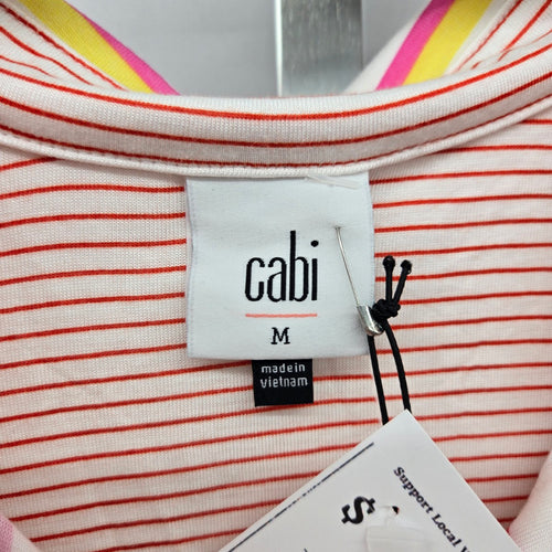 Cabi Tee Up Tee Electric Stripe Sleeveless Active Top – Size M
