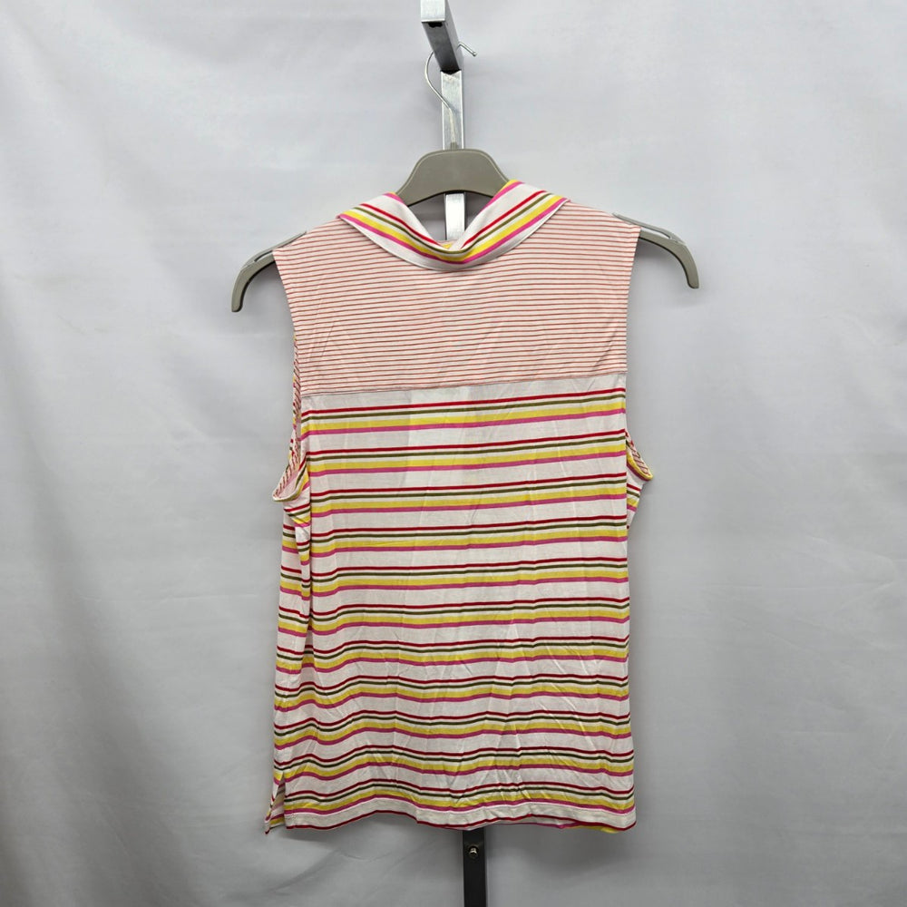 Cabi Tee Up Tee Electric Stripe Sleeveless Active Top – Size M