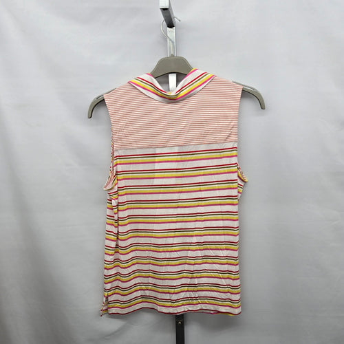 Cabi Tee Up Tee Electric Stripe Sleeveless Active Top – Size M