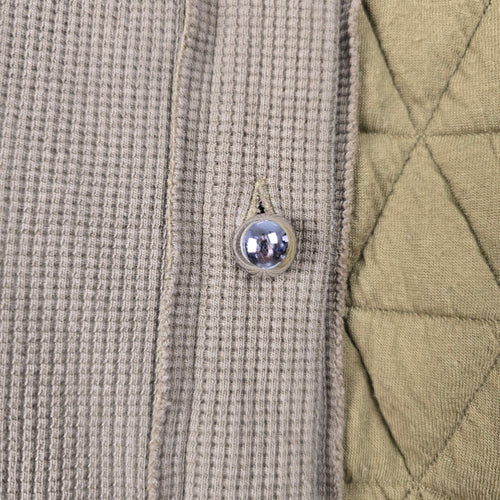 Salti Road Mixed Media Hooded Jacket Olive Tan – Size L
