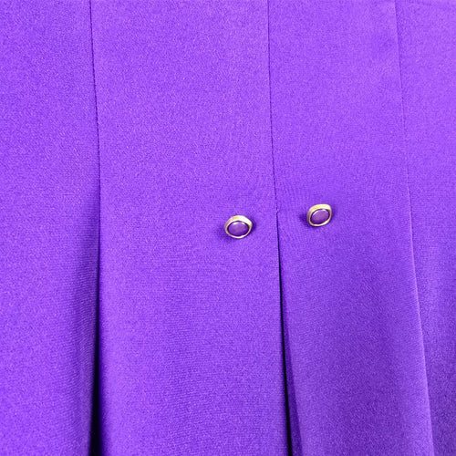 Vintage Invitations Creations Formal Purple Satin Trim Blazer – Size M