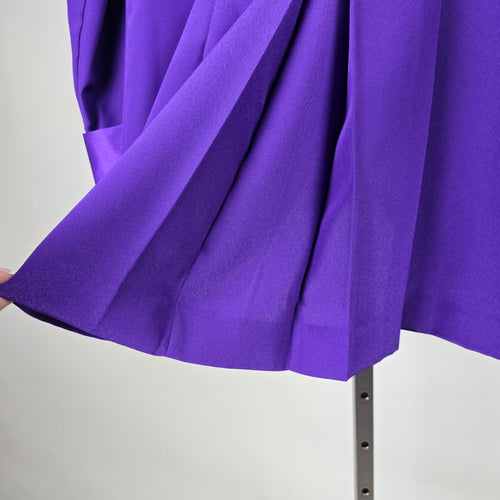 Vintage Invitations Creations Formal Purple Satin Trim Blazer – Size M