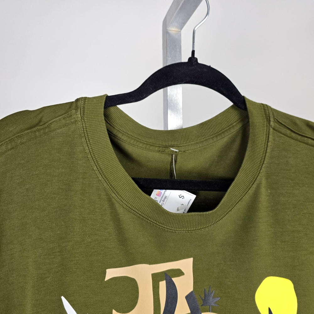 Lululemon x Justin Broadbent Team Canada Graphic Long Sleeve Shirt Olive Green – Size M/L