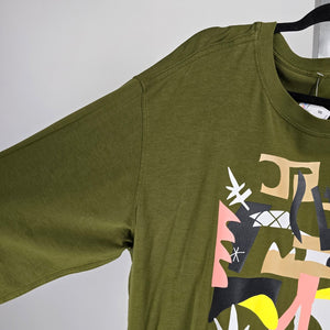 Lululemon x Justin Broadbent Team Canada Graphic Long Sleeve Shirt Olive Green – Size M/L