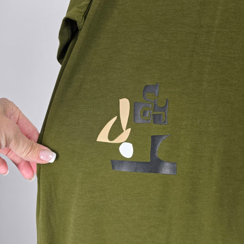 Lululemon x Justin Broadbent Team Canada Graphic Long Sleeve Shirt Olive Green – Size M/L