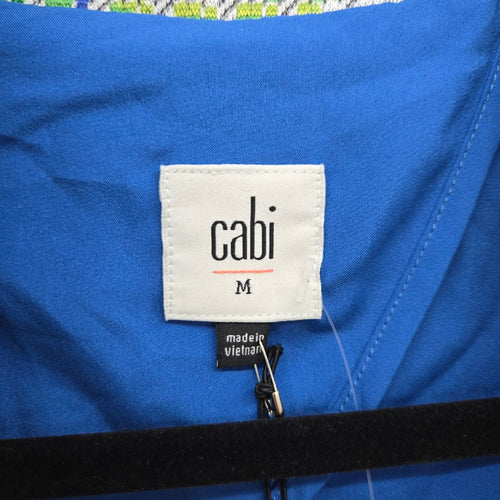 Cabi Presentation Tweed Blazer Green & Blue Pattern Size M