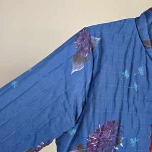 Vintage David Bradley Fashions quilted floral chinoiserie jacket Size S/M