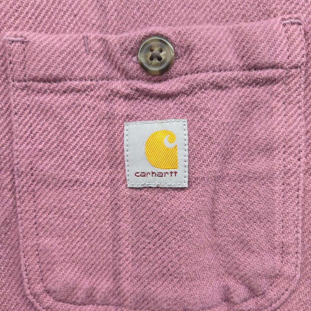 Carhartt Women’s Loose Fit Twill Shirt Jacket  Dusty Rose Plaid Size L