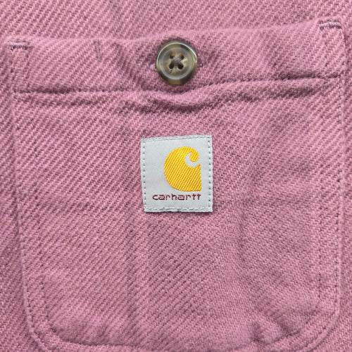 Carhartt Women’s Loose Fit Twill Shirt Jacket  Dusty Rose Plaid Size L