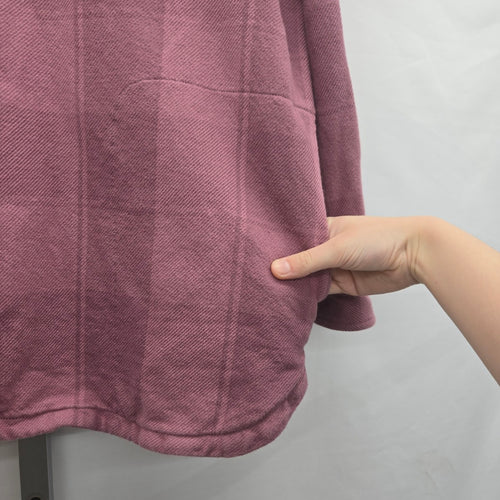 Carhartt Women’s Loose Fit Twill Shirt Jacket  Dusty Rose Plaid Size L