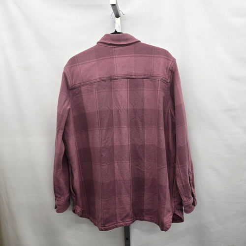 Carhartt Women’s Loose Fit Twill Shirt Jacket  Dusty Rose Plaid Size L