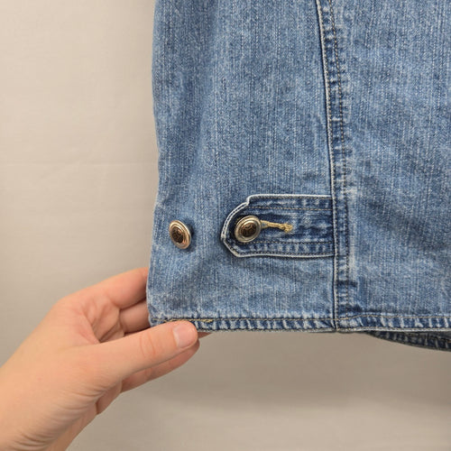 Vintage St. John’s Bay Denim Vest Blue 100% Cotton Vest Size L