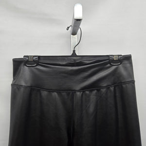 Aeropostale Black Faux Leather Wide Leg Pants Size L