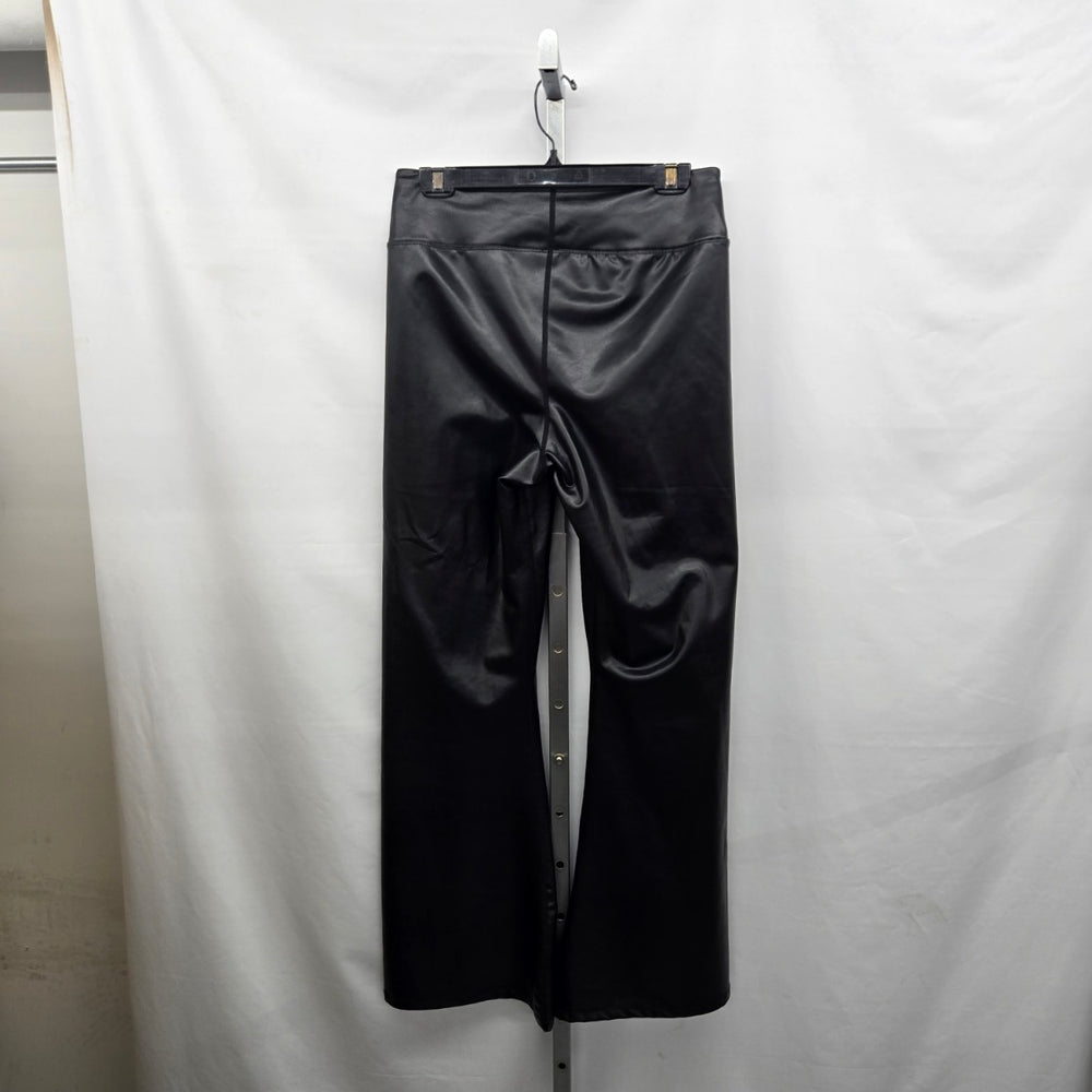 Aeropostale Black Faux Leather Wide Leg Pants Size L