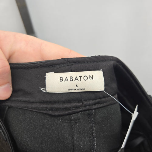 Babaton Aritzia Command Vegan Leather Pants Black Size 6