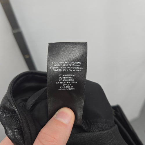 Babaton Aritzia Command Vegan Leather Pants Black Size 6