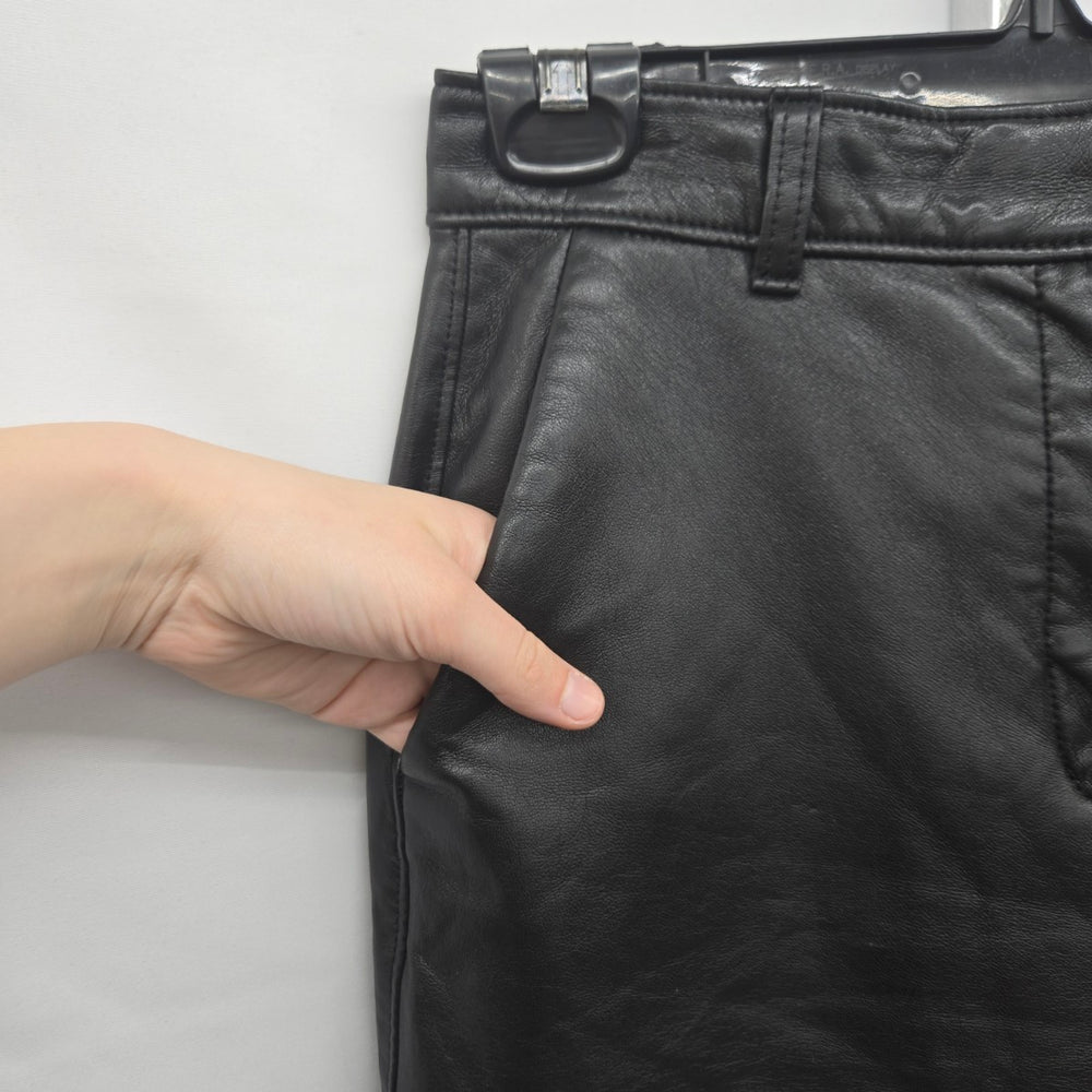 Babaton Aritzia Command Vegan Leather Pants Black Size 6