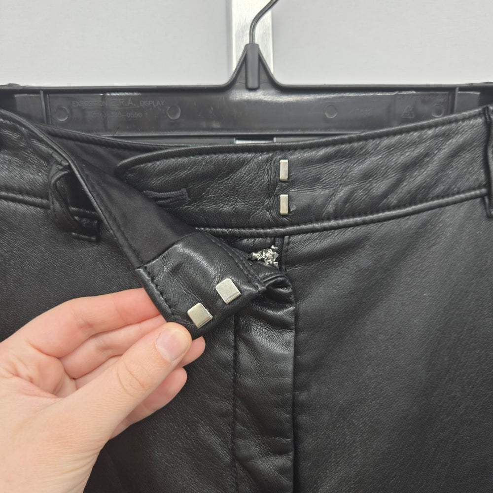 Babaton Aritzia Command Vegan Leather Pants Black Size 6