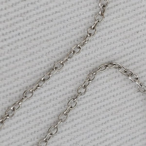 925 Italy Sterling Silver Double Teardrop Crystal Pendant Necklace