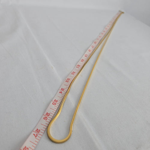 Vintage Gold-Tone Snake Chain Necklace