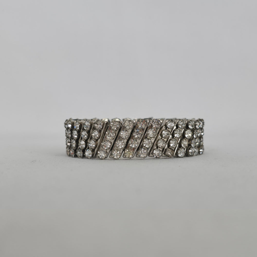 Vintage Rhinestone Stretch Bracelet