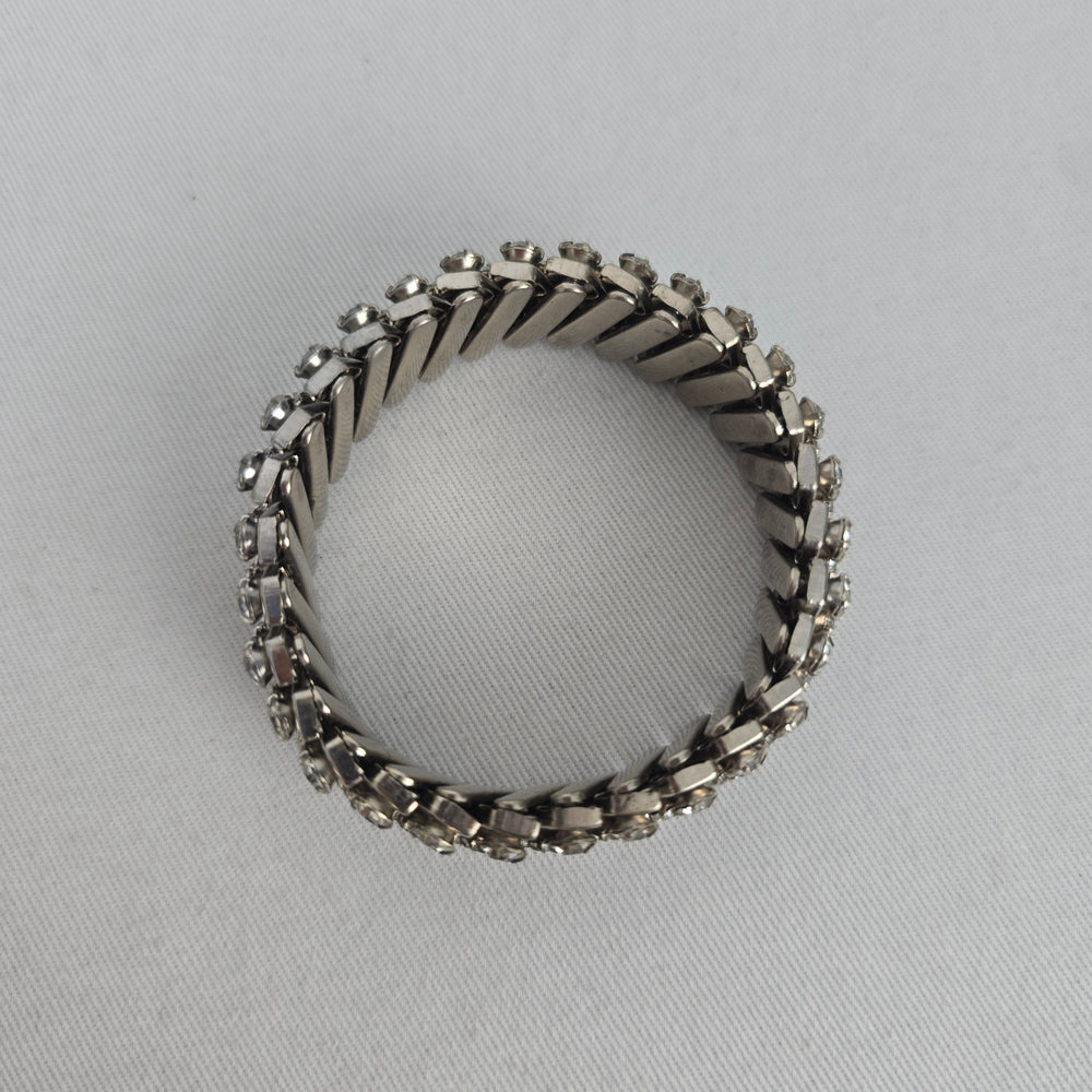 Vintage Rhinestone Stretch Bracelet