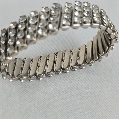 Vintage Rhinestone Stretch Bracelet