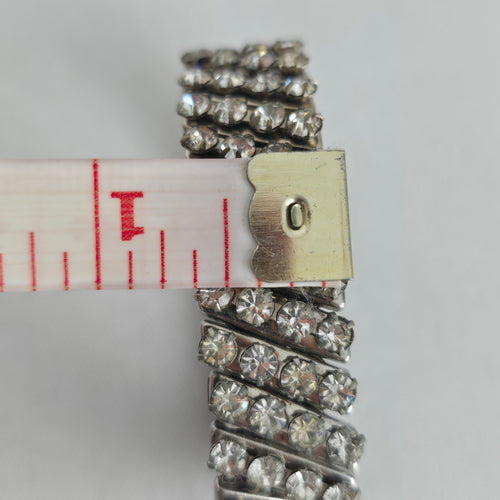 Vintage Rhinestone Stretch Bracelet