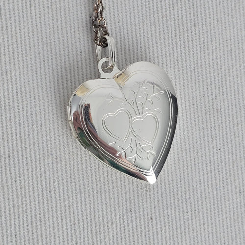Vintage Japan Heart Locket Necklace