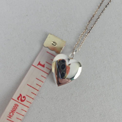 Vintage Japan Heart Locket Necklace