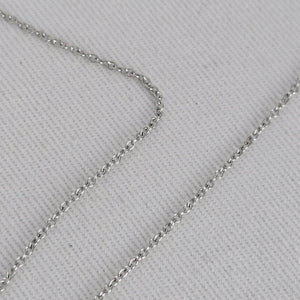 Silver Tone Faux Pearl & Crystal Pendant Necklace