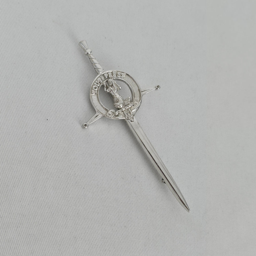 Vintage Murray Scottish Clan Crest Sword Kilt Pin