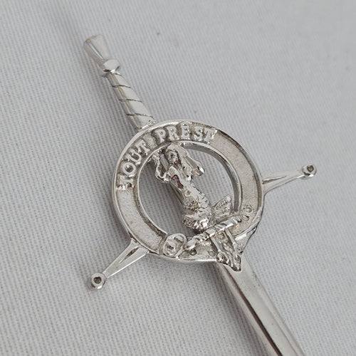 Vintage Murray Scottish Clan Crest Sword Kilt Pin